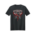 Respiratory Edge Caduceus & Lungs Cotton T-Shirt - Black