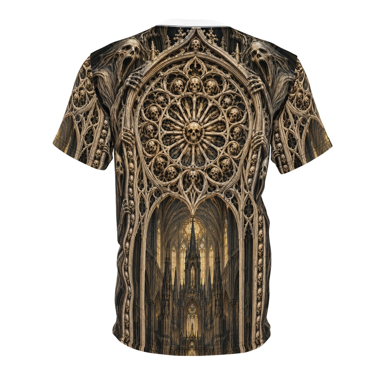 The Bone Cathedral actual supplier back with ossuary rose window and cathedral portal