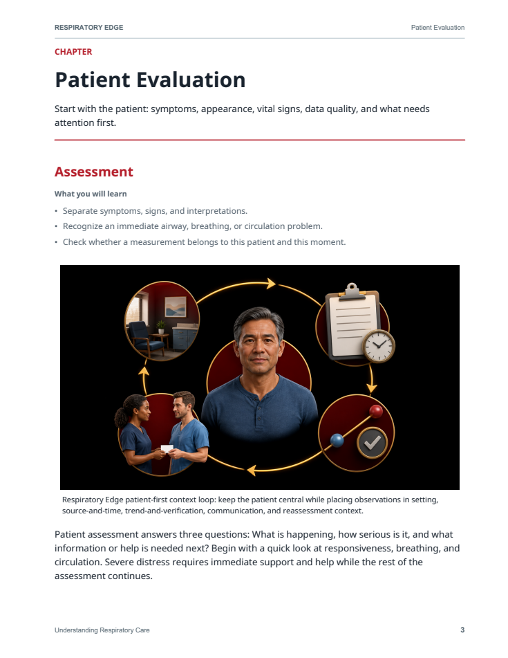 Patient Evaluation lesson — actual study guide sample