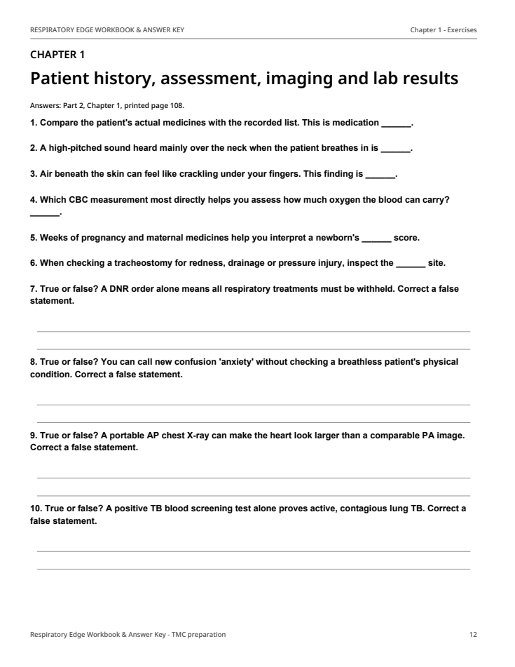 Workbook practice — actual PDF sample